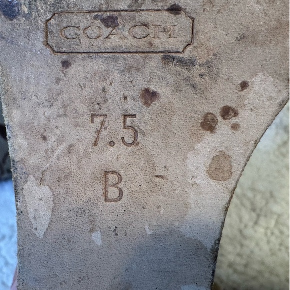 Coach fuchsia is wedge sandals size 7.5 - Picture 3 of 8